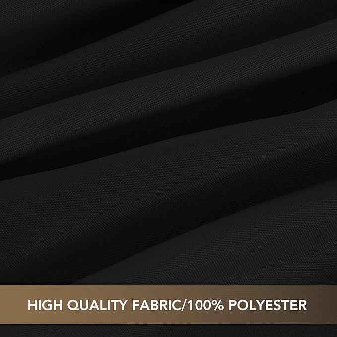sancua Black Tablecloths for 6 Foot Rectangle Tables, 10 Pack - Washable Polyester Fabric Rectangular Table Cloth, Reusable Table Covers for Wedding Party, Birthday, Banquet Reception, 54x108 Inch