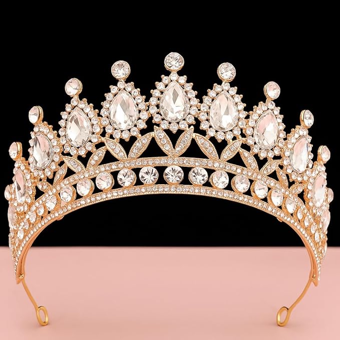 Retirement Tiara & Sash Set – “The Queen Has Retired” Crown & Sash for Parties, Events & Celebrations (Gold)