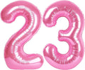 40 Inch Pink Number 23 Digital Balloon,Jumbo Mylar Foil Helium Balloon for 23 Balloons for Birthday Party,Wedding Anniversary Party Decorations