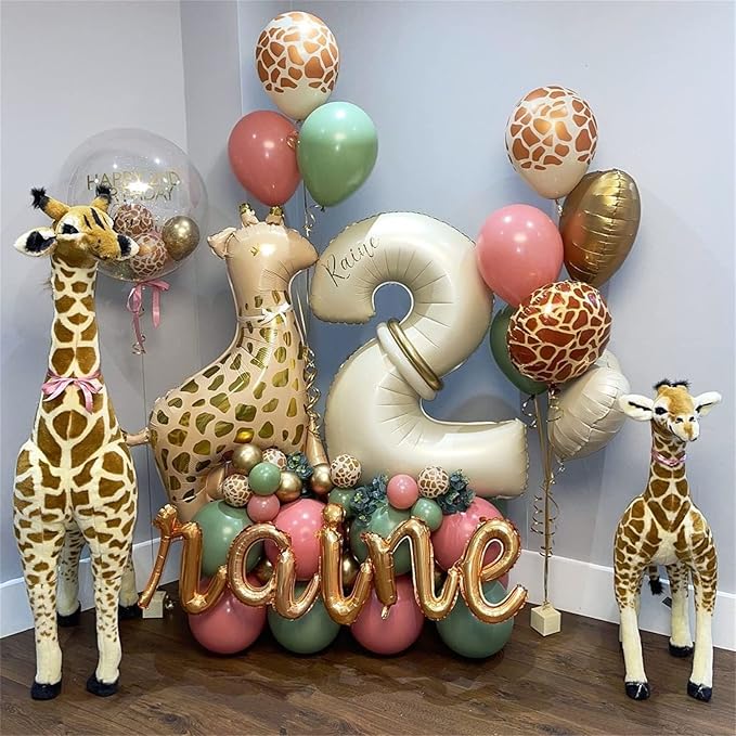 Beige 30 Balloon Numbers, 40 Inch Large Cream Foil Number 3 & 0 Balloons for Women, Self Inflating 30th Birthday Balloons for 30 Year Old Men Anniversary Birthday Party Decorations Supplies