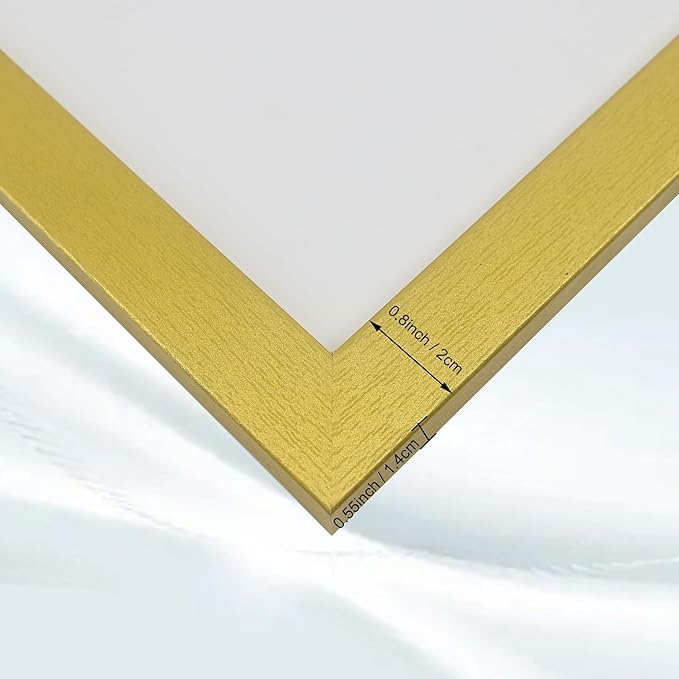 GraduatePro 11x14 Graduation Signature Board Picture Frame with 5x7 Mat for Wedding Birthday Guest Book Signing, Gold Frame with White Mat