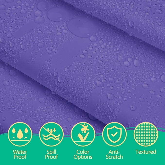 Disposable Purple Plastic Tablecloth 54x108 Inch, 10-Count Waterproof Rectangle Table Cover for Events, Catering