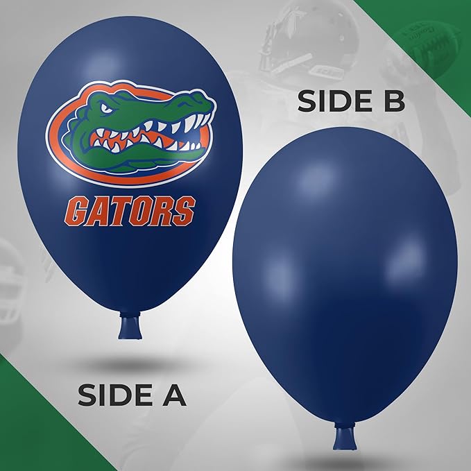 Florida Gators Balloons 10 Pack 11" Official Licensed Logos, Helium Quality Latex Balloons, Perfect for College Football Team Celebration, Decorated Front and Back by Westrick