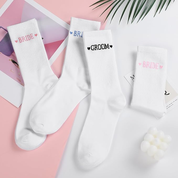 Etercycle Groom Socks, Bachelor Party Sock Groomsmen Gifts, Black Soft Cotton Groomie Wedding Socks For Engagement Party Favors Groom Bridal Shower Gifts Bachelorette Decorations