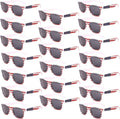 YQVIE Bulk American Flag Sunglasses for Adult Retro Independence Day Glasses UV400 Protection
