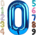 Number 0 Balloons 40 Inch Dark Blue Number Balloons for 10 20 30 40 50 60 70 80 90 100 Numbers Balloon Birthday Decorations Wedding Event Baby Shower