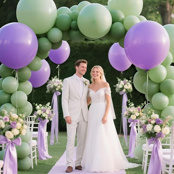 KAWKALSH Sage Green Balloon Arch Kit 111Pcs 18 12 5 Inch Latex Party Balloons Garland for Birthday Baby Shower Wedding Engagement Anniversary Christmas Party Decorations