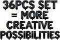 36 Pcs Black Letter Balloons, Custom A-Z Set for Personalizing Names & Phrases Party Supplies Banners - with 1 Set ABEILMNOPS for Wedding/Birthdays/Annivs/Grads Party Decoration Banner Custom Phrase