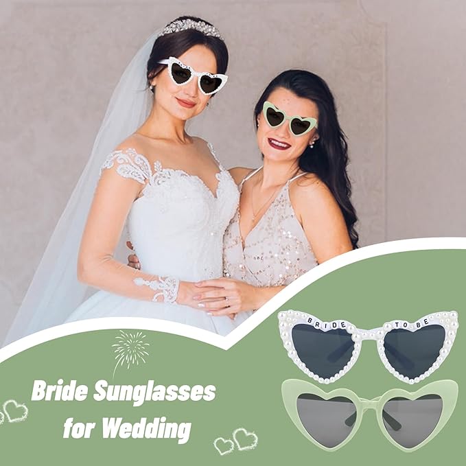 10 PCS Bride to Be Sunglasses Bachelorette Sunglasses Bulk for Bride Bridesmaids Bachelorette Party Gifts