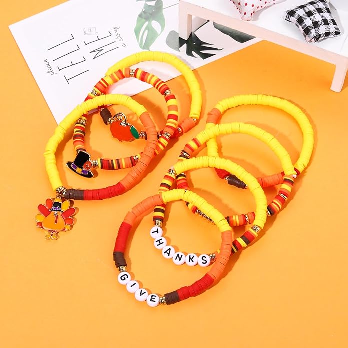 Surfer Heishi Bracelets for Women Stackable Rainbow Vinyl Disc Clay Beaded Stretch Bracelets Elastic Layering Friendship Bracelets Boho Summer Beach Jewelry