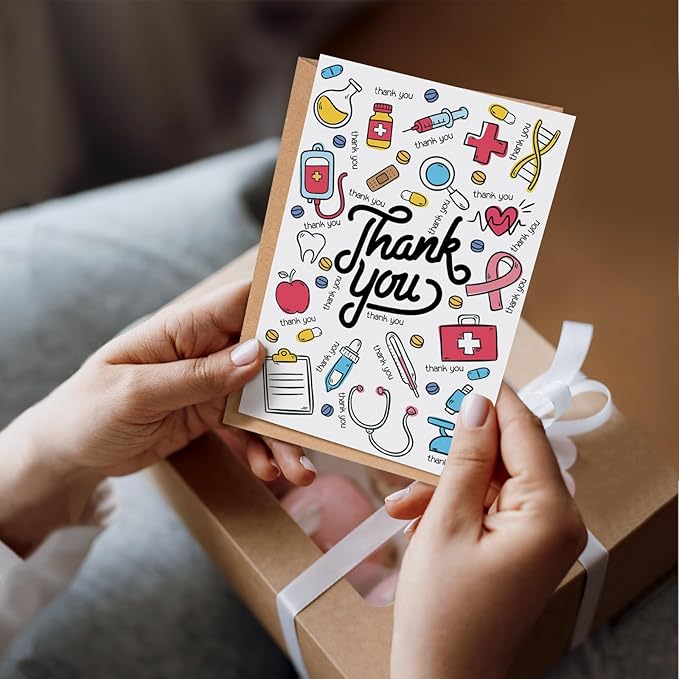 Funny Thank You Card for Doctor Nurse, Nursing Preceptor Card, Appreciation Cards Gift for Medical Staff, Heartfelt Medical Thank You Cards from Patients