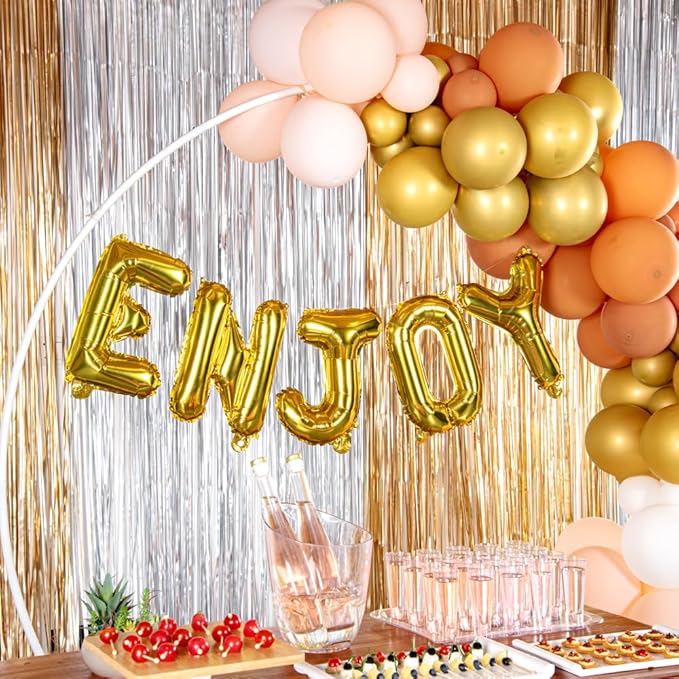 Restaurantware-Balloonify 16 Inch Letter Balloon, 1 Alphabet Party Balloon - Letter J, Self-Sealing, Gold Foil Mylar Finish, Hanging Loop, Decoration For Birthday, Wedding, Or Graduation