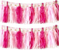 30pcs Hot Pink Tissue Paper Tassels DIY Hanging Decor - Pink Kit
