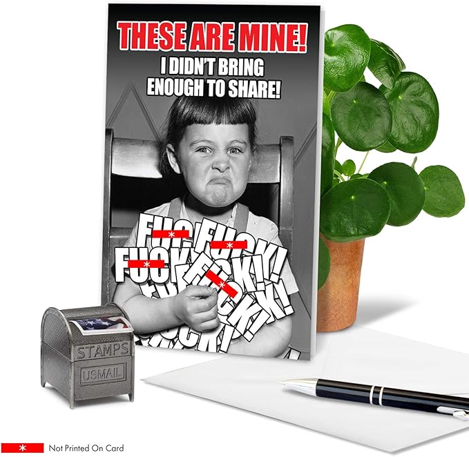 NobleWorks -1 Funny Birthday Card for Women - Inappropriate Grown-Up Humor, Hilarious Birthdays (Buyer Discretion Advised) - These are Mine 1487