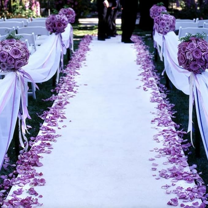 CODE FLORIST 1500 PCS Light Purple Silk Rose Petals for Valentine's Day,Romantic Night,Wedding,Proposal Anniversary Flower Decorations(Separated,Scented)