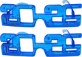 2 Pack 2026 LED Light-Up New Year Party Glasses – Fun Flashing Plastic Party Favors (Blue)