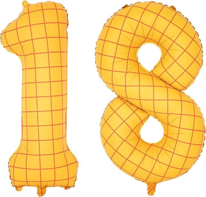 40-Inch Large Number Balloon Toy Inspired Story Matte Yellow Birthday Balloon Western Rodeo Party Supplies Boy Girl Story Anniversary Kids Birthday Party Cowboy Farm Themed Baby Welcome Decorations