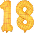 40-Inch Large Number Balloon Toy Inspired Story Matte Yellow Birthday Balloon Western Rodeo Party Supplies Boy Girl Story Anniversary Kids Birthday Party Cowboy Farm Themed Baby Welcome Decorations