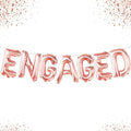 KatchOn Rose Gold Foil Engaged Balloons - 16 Inch | Engagement Party Balloons for Bachelorette Party Decorations