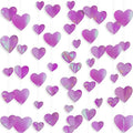 10 Pack 130ft Iridescent Purple Holographic Heart Party Garland Asymmetrical Love Hanging Banners for Birthday Baby Bridal Shower Wedding Engagement Bachelorette Graduation Decorations