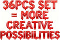 36 Pcs Red Letter Balloons, Custom A-Z Set for Personalizing Names & Phrases Party Supplies Banners - with 1 Set ABEILMNOPS for Wedding/Birthdays/Annivs/Grads Party Decoration Banner Custom Phrase
