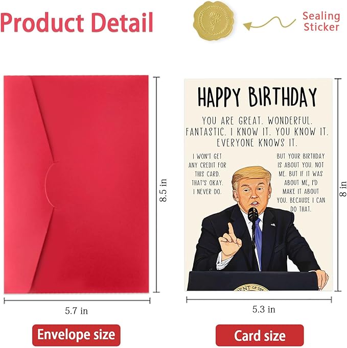 Funny Birthday Card for Women Men, Humorous Birthday Gifts Card for Dad or Mom, Birthday Decorations for Husband Wife, Unique Bday Gifts Ideas for Him Her