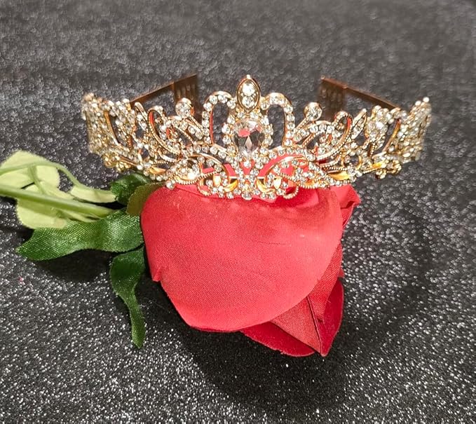 Happy Anniversary Party Supplies Kits Wedding Anniversary Gold Blue Crown and Sash Party Supplies Decorations Favors for Husband Wife