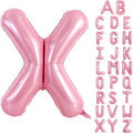 TONIFUL 40 Inch Large Pink Letter X Balloons Giant Foil Mylar Alphabet Balloon for Birthday Party Anniversary Baby Shower Wedding Supplies Decorations