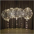 Lightsfever warm white led balloons with batteries, wedding proposal decorations clear transparent for helium or air, birthday party, halloween decor