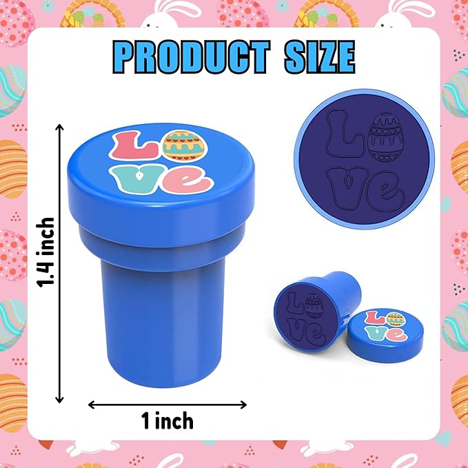 36PCS Easter Party Favors - 24PCS Pre-Cut Temporary Tattoos & 12PCS Stamps - Ideal Spring Egg Themed Birthday Card Decorations Supplies Goodie Bag Cute Rewards for Boys Girls Classroom Gifts Prizes