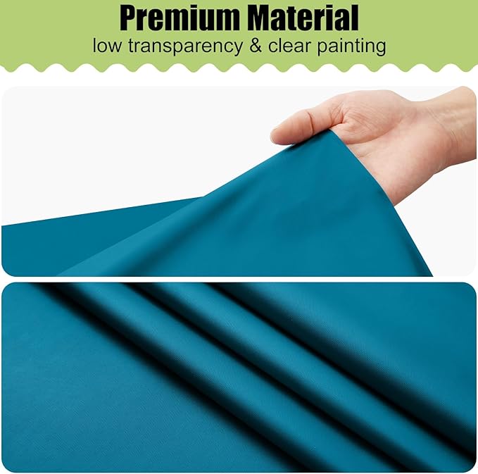 Smiry Disposable Table Cloth - 15 Pack, 54 x 108 Inch Waterproof Rectangle Tablecloths for Parties, Decorative Plastic Table Cover, Leakproof & Sturdy, Aqua