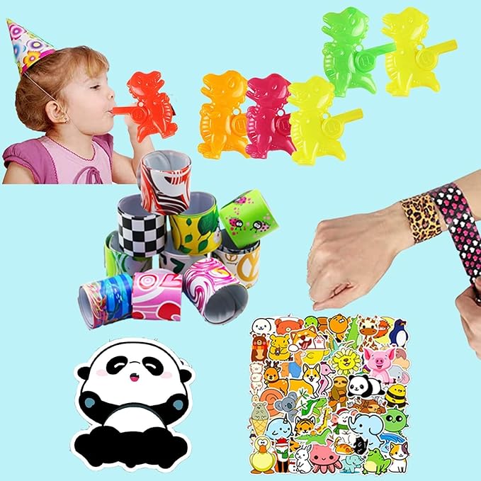 128 Pcs Party Favors Toys for Kids, Treasure Box Toys for Classroom Carnival Prizes Rewards Bulk, Easter Egg Fillers, Goodie Bag Stuffers for Kids Party, Pinata Fillers Birthday Gifts