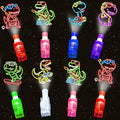 24PCS Party Favors LED Finger Lights, Glow in the Dark Light Up Toys Gifts Bulk for Kids Boy Girl Birthday Goodie Bags Stuffers Party Decorations Back to School Party Classroom Prizes (dinosaur)