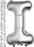 40 inch Silver Letter I Balloon, Big Size Alphabet Foil Mylar Helium Balloons for Birthday Party Celebration Wedding Anniversary Baby Shower Decorations Supplies Alphabet I
