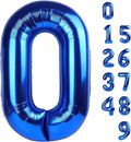 Number 0 Balloons 40 Inch Navy Blue Numbers Balloons for 10 20 30 40 50 60 Numbers Balloon Birthday Decorations Event