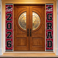 2026 Graduation Decorations,Congrats Grad Banner Backdrop for Class of 2026 Decorations- Maroon Graduation Party Decorations
