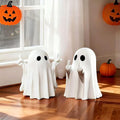 Halloween Ghost Finger Statue HIO-Hop Ghost Statue Halloween Decorations Indoor Farmhouse Tiered Tray Decor Spooky Home Decorations Coffee Table Centerpieces Shelf Mantel Display 2 Pcs