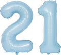 40 In Matte Blue Number Balloons Helium Foil Mylar Balloon Birthday Party banquet Decoration Digital 21