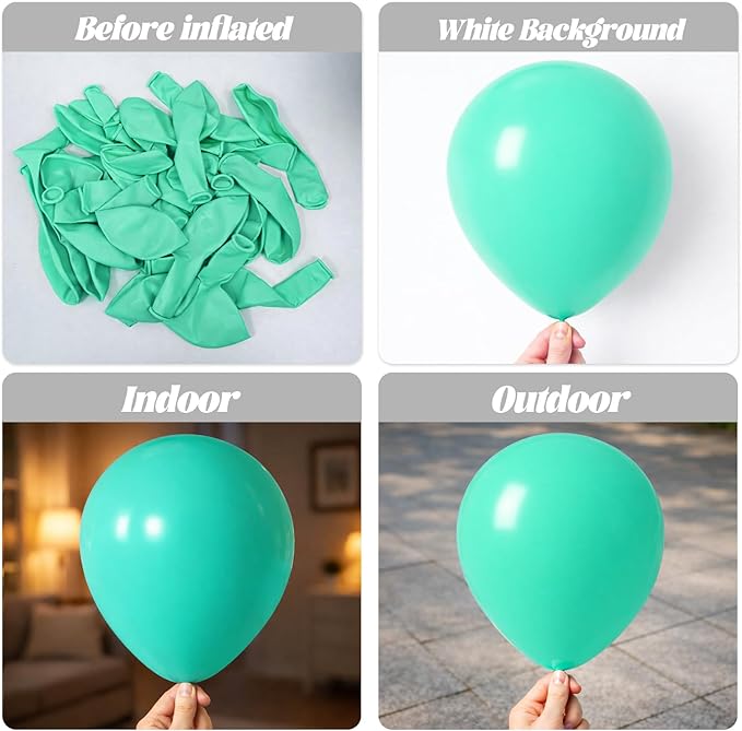 90pack Teal Balloons Different Size 18/12/10/5 Inch Teal Balloon Garland Arch Kit for Graduation, Wedding, Birthday, Baby Shower, Anniversary Party Decorations