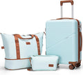 Cosbarn Carry On Luggage Set 22x14x9 Airline Approved, 3 Piece 20 Inch Lightweight ABS Hardside Suitcases with Wheels and TSA Lock, Durable Waterproof Travel Suitcase for Men Women