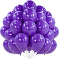 PartyWoo Dark Purple Balloons 101pcs 12 Inch Royal Purple Latex Helium Balloons for Birthday Baby Shower Graduation Anniversary Bachelorette Princess Butterfly Themed Party Decorations Purple-Y16