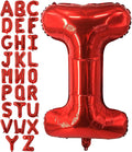 Lovoir 40 Inch Large Red Letter I Balloons Big Size Jumbo Mylar Foil Helium Balloon for Birthday Party Celebration Decorations Alphabet Red I