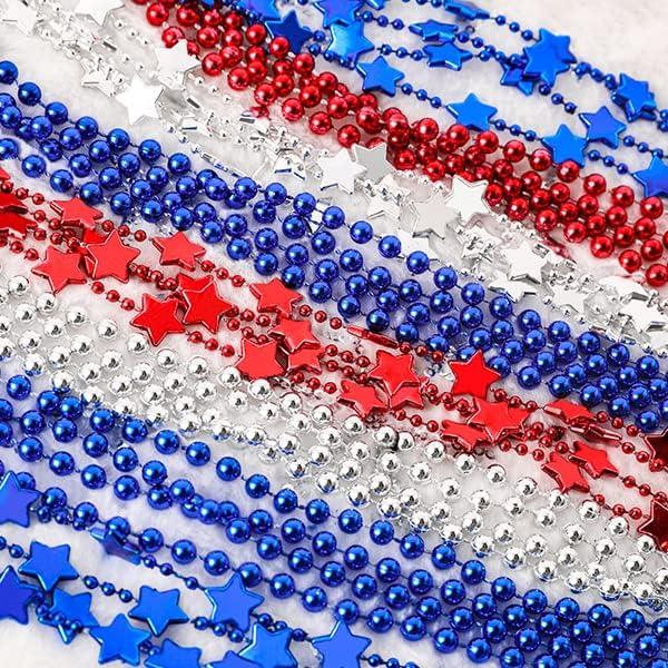 150 Pcs 4th of July Patriotic Accessories for Kids, Fourth of July Party Favor Supplies, Independence Day Memorial Day Decor Dressing-up Accessories, Classroom Prizes for Students