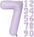 40 In Matte Purple Number Balloons Helium Foil Mylar Balloon Birthday Party banquet Decoration Digital 7