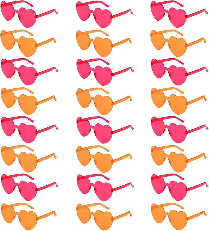 Heart Sunglasses 12/18/24 Pcs Heart Shaped Glasses for Women Cute Funny Party Glasses Party Favors Accessories
