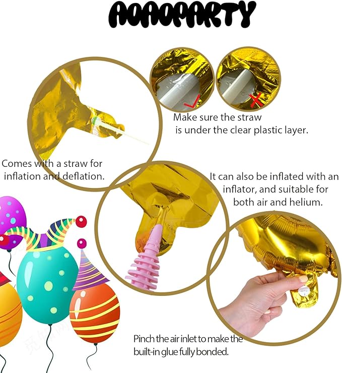 Letter Balloons 40Inch Large Giant big Foil Mylar Gold Balloons L for Birthday Party Decorations