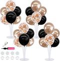 TONIFUL 4 Set Black Champagne Gold Balloon Centerpieces for Table,Balloon Stand Kit for Women Bachelorette Party Party Decor,Birthday Decorations,Bridal Shower,Graduation Decorations 2026,Retirement