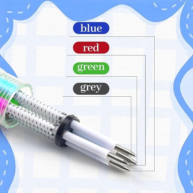 CZWZ 200Pcs Mini Multicolor Pens in One 4-in-1 Cute Pens Bulk, Ballpoint Pen for Birthdays and Parties, Fun Gifts Assorted Ink Kawaii Pen