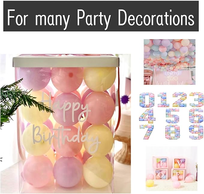 Macaroon Rainbow Balloon，Mixed Size 12/5 inch Pastel Colorful Latex Balloons For Birthday Wedding Baby Shower Easter Party Decorations