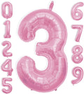 40 Inch Large Pink Number Celebration and Decoration Balloon for Birthday Parties, Graduations, Anniversaries, Weddings, Photo Shoots, Special Events - Helium Foil Mylar (Pink Number 3)